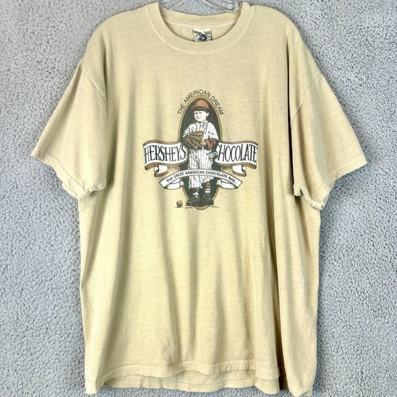 Hershey's Chocolate Factory Baseball T Shirt Size L American Dream Anvil Bar - Picture 1 of 5